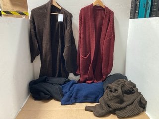 6 X ASSORTED STONE UNION CARDIGANS IN UK SIZE XS: LOCATION - A6