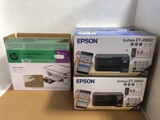 3 X ASSORTED PRINTERS TO INCLUDE HP DESKJET 2810E PRINTER: LOCATION - A14