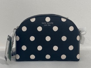 KATE SPADE NEW YORK MORGAN DOTTY PRINT CROSS BODY BAG - RRP £225: LOCATION - FRONT BOOTH