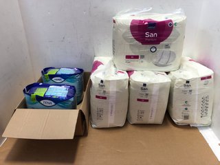 QTY OF ASSORTED INCONTINENCE ITEMS TO INCLUDE ABENA SAN PREMIUM BLADDER PROTECTION PADS: LOCATION - B8