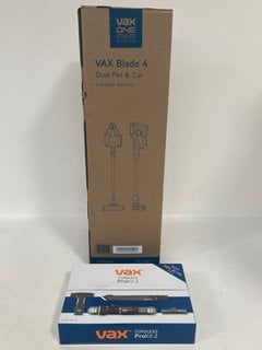 VAX ONE POWER BLADE 4 DUAL PET & CAR CORDLESS VACUUM TO INCLUDE 1 X VAX CORDLESS PROKIT 2 MODEL: CLSV-B4DC - RRP £369: LOCATION - FRONT BOOTH