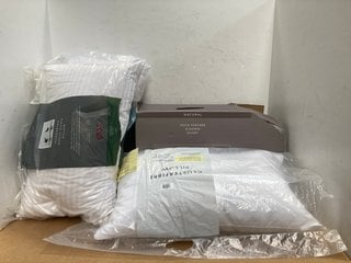 4 X ASSORTED JOHN LEWIS & PARTNERS BEDDING ITEMS TO INCLUDE NATURAL DUCK FEATHER & DOWN 10.5TOG KINGSIZE DUVET: LOCATION - B3