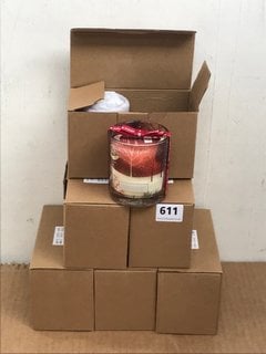 6 X BOXES OF 2 HEART & HOME CHRISTMAS MAGIC LUXURY FRAGRANCED CANDLES: LOCATION - C4