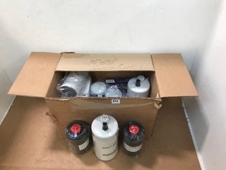 BOX OF ASSORTED ITEMS TO INCLUDE 2 X TERBERG T28042049 FUEL FILTERS: LOCATION - C6