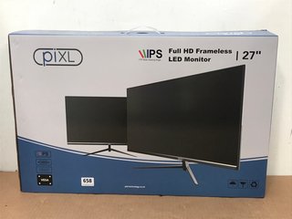 PIXL PX27IVH 27" FULL HD FRAMELESS LED MONITOR - RRP £100.00: LOCATION - C6