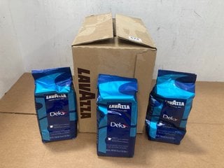 BOX OF LAVAZZA DEK DECAF 500G COFFEE BEANS - BBE 30/4/26: LOCATION - C7