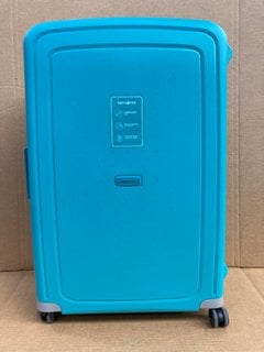 SAMSONITE LARGE HARD SHELL WHEELED SUITCASE IN TEAL: LOCATION - C12