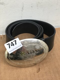 PRADA MILANO BUCKLE BELT: LOCATION - C15