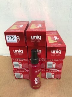 QTY OF REVLON UNIQ ONE ALL IN ONE HAIR TREATMENTS: LOCATION - D13