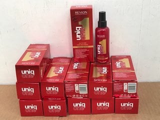 QTY OF REVLON UNIQ ONE ALL IN ONE HAIR TREATMENTS: LOCATION - D13