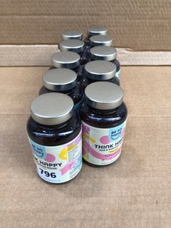 QTY OF BE SO HAPPY THINK HAPPY SUGAR FREE VEGAN VITAMIN GUMMIES - BBE 7/25: LOCATION - D12