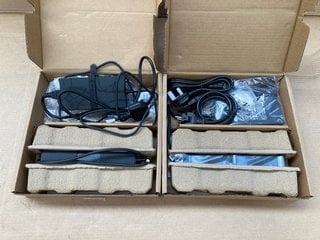 2 X DELL DELL-WD19S130W WD19S DOCKING STATIONS WITH POWER ADAPTERS: LOCATION - D9