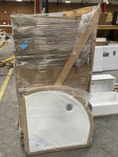 (COLLECTION ONLY) PALLET OF SINGLE ENTRY 914 X 914 X 40MM CONTRACT QUADRANT SHOWER TRAYS - RRP £2000: LOCATION - C6