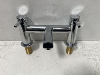 DECK MOUNTED BATH FILLER IN CHROME - RRP £265: LOCATION - RACKING 1