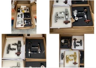 QTY OF ASSORTED TRADITIONAL TRV VALVES WITH LOCK SHIELDS - RRP £630: LOCATION - RACKING 1