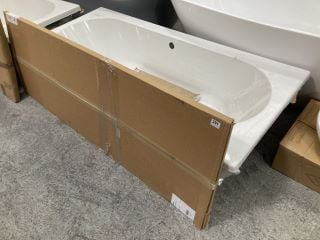 1700 X 750MM NTH DOUBLE ENDED BATH WITH BLACK MDF SIDE PANEL - RRP £439: LOCATION - C3