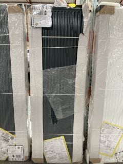 STELRAD VERTICAL PLAIN DOUBLE COMPACT RADIATOR IN ANTHRACITE 1800 X 600MM - RRP £670: LOCATION - BACK RACK 1