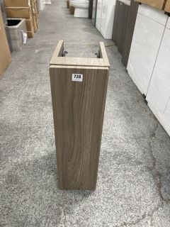 CARINI WALNUT 1 DOOR NARROW BASE UNIT 200 X 310 X 680MM - RRP £205: LOCATION - D3