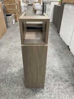 CARINI WALNUT 1 DOOR 200MM TISSUE UNIT - RRP £297: LOCATION - D3