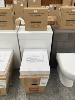 (COLLECTION ONLY) 550 X 310MM TOILET UNIT IN WHITE WITH BTW PAN & SEAT WITH CONCEALED CISTERN FITTING KIT - RRP £780: LOCATION - D3