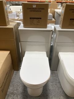 (COLLECTION ONLY) 510 X 260MM TOILET UNIT IN GREY MIST WITH BTW PAN & SEAT WITH CONCEALED CISTERN FITTING KIT - RRP £780: LOCATION - D2