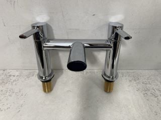 DECK MOUNTED BATH FILLER IN CHROME RRP £265: LOCATION - RACKING 1