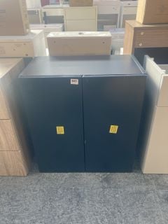 (COLLECTION ONLY) FLOOR STANDING 2 DOOR BASE UNIT IN MIDNIGHT BLUE 605 X 340 X 660MM - RRP £325: LOCATION - D4