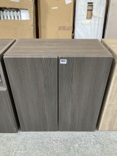 FLOOR STANDING 2 DOOR BASE UNIT IN BODEGA GREY 605 X 340 X 660MM - RRP £325: LOCATION - D2