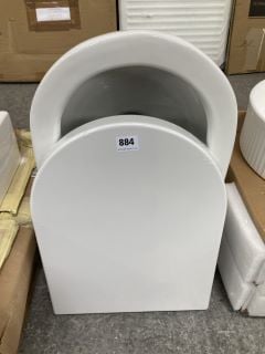 (COLLECTION ONLY) WALL HUNG BTW PAN WITH SEAT - RRP £309: LOCATION - D3