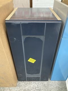 FLOOR STANDING 1 DOOR BASE UNIT IN MIDNIGHT BLUE 300 X 340 X 600MM - RRP £255: LOCATION - D4