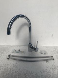 MONO KITCHEN SINK MIXER TAP IN CHROME WITH SWIVEL SPOUT - RRP £220: LOCATION - RACKING 2