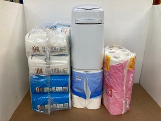 QTY OF ASSORTED ITEMS TO INCLUDE REGINA THIRST POCKETS 3 PACK KITCHEN ROLLS: LOCATION - E2