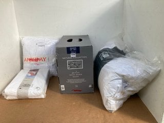 4 X JOHN LEWIS & PARTNERS BEDDING ITEMS TO INCLUDE NATURAL COLLECTION BRITISH DUCK DOWN 4.5 TOG KINGSIZE DUVET: LOCATION - E5