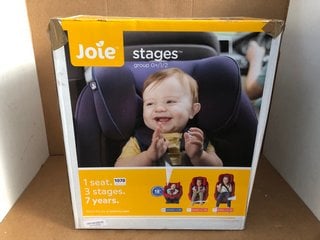 JOIE STAGES GROUP 0+/1/2 CAR SEAT IN COAL- RRP £100.00: LOCATION - E7