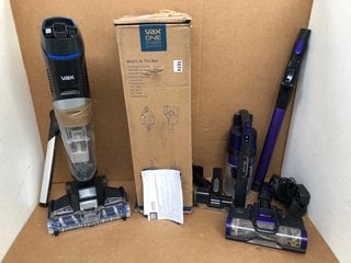 3 X ASSORTED VACUUM CLEANERS TO INCLUDE VAX BLADE 4 CORDLESS VACUUM CLEANER: LOCATION - E7