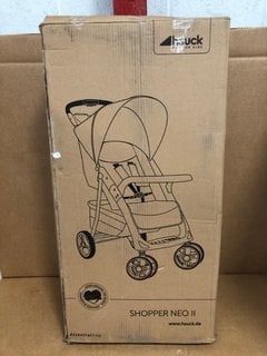 HAUCK SHOPPER NEO BABY STROLLER IN CAVIAR-SILVER: LOCATION - WH8