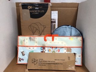 5 X BABY ITEMS TO INCLUDE KINDERKRAFT GRANDE PLUS STROLLER IN BLACK: LOCATION - WH8