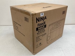 NINJA FOODI MAX DUAL ZONE 9.5 LITRE AIR FRYER WITH SMART COOK SYSTEM( SEALED) - MODEL AF451UK - RRP £270: LOCATION - BOOTH