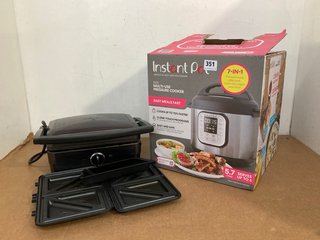 INSTANT POT MULTI-USE PRESSURE COOKER TO INCLUDE CUISINART TOASTIE PRESS MACHINE: LOCATION - H5