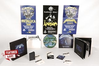 METALLICA RIDE THE LIGHTNING DELUXE EDITION BOX SET INCLUDING THREE VINYL RECORDS, SIX CDS, DVD, HARDCOVER PHOTO BOOK, MINI BOOK OF LYRICS AND A SET OF THREE POSTERS - RRP £185: LOCATION - BOOTH