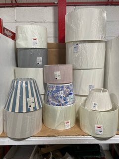 QTY OF JOHN LEWIS & PARTNERS LAMP SHADES TO INCLUDE 6 X POLYESTER 45CM SHADE IN CREAM - RRP £50 EACH: LOCATION - H3