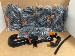 6 X MISHIMOTO 4033BK 01-07 SUBARU WRX AND STI TMIC SILICONE HOSES IN BLACK - COMBINED RRP £780.00: LOCATION - H1