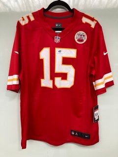 NIKE NFL MENS PATRICK MAHOMES KANSAS CITY CHIEFS LIMITED FOOTBALL JERSEY IN RED - SIZE LARGE - £135: LOCATION - BOOTH