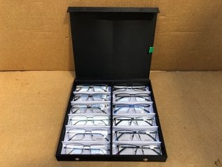 AVANTI 12 PACK OF GLASSES TO INCLUDE AVANTI GREEN THIN FRAME GLASSES: LOCATION - G9