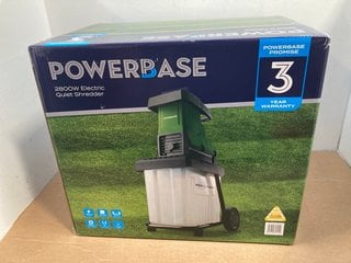 POWERBASE 2800W QUIET 60L SHREDDER - RRP £145: LOCATION - G11