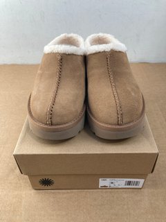 UGG WOMENS NEW HEIGHTS COZY CLOGS IN BROWN UK SIZE 6: LOCATION - G13