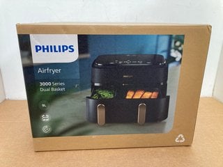 PHILIPS 3000 SERIES DUAL BASKET AIR FRYER - RRP £160: LOCATION - G15