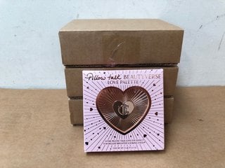 3 X CHARLOTTE TILBURY PILLOW TALK BEAUTY-VERSE LOVE PALETTE EYE SHADOW - COMBINED RRP £174: LOCATION - F16