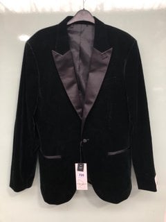 RIVER ISLAND SUEDE BLAZER IN DARK GREEN UK SIZE 44R - RRP £100: LOCATION - F16