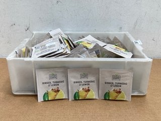 QTY OF GOOD EARTH GINGER, TURMERIC & LEMON TEA - BBE - 31/07/26: LOCATION - F15